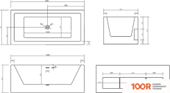 Ванна Abber 160X80 AB9339-1.6 (333740)