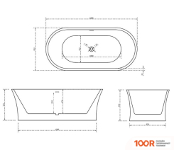Ванна Abber 160X80 AB9201-1.6 (333737)