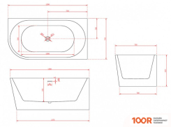 Ванна Abber 150X78 AB9257-1.5 R (333728)