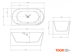 Ванна Abber 150X78 AB9257-1.5 L (333727)