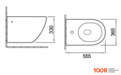 Биде SantiLine SL-5058 (333195)