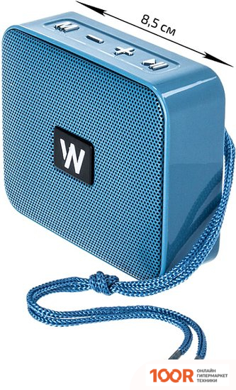 Беспроводная колонка Walker WSP-100 (ГОЛУБОЙ) (332860)