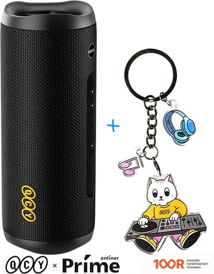 Беспроводная колонка QCY SP7 (ЧЕРНЫЙ) + БРЕНДИРОВАННЫЙ БРЕЛОК QCY (332551)