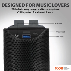 Беспроводная колонка Promate CHILL (ЧЕРНЫЙ) (332536)