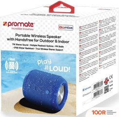 Беспроводная колонка Promate BOMBA (СИНИЙ) (332532)