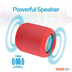 Беспроводная колонка Promate BOMBA (КРАСНЫЙ) (332531)