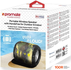Беспроводная колонка Promate BOMBA (КАМУФЛЯЖ) (332530)