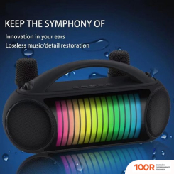 Беспроводная колонка NewRixing NR-222W (ЧЕРНЫЙ/СИНИЙ) (332483)