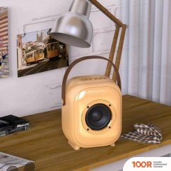 Беспроводная колонка NewRixing NR-168W (КОРИЧНЕВЫЙ) (332479)