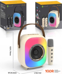 Беспроводная колонка NewRixing NR-168W (БЕЖЕВЫЙ) (332478)