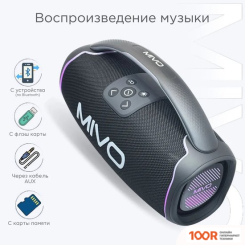 Беспроводная колонка Mivo M25 (ЧЕРНЫЙ) (332411)