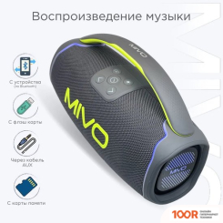 Беспроводная колонка Mivo M25 (СЕРЫЙ) (332409)