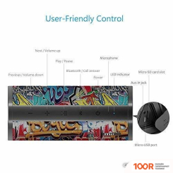 Беспроводная колонка Mifa A10 (ГРАФФИТИ/ЧЕРНЫЙ) (332395)