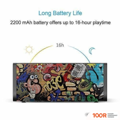 Беспроводная колонка Mifa A10 (ГРАФФИТИ/ЧЕРНЫЙ) (332395)