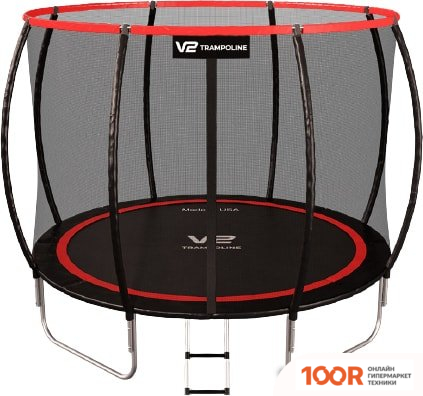 Батут V2 Trampoline REDLINE 10FT 312 СМ (С ВНЕШНЕЙ СЕТКОЙ И ЛЕСТНИЦЕЙ) (331887)