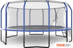 Батут Unix Line SUPREME GAME 16FT (СИНИЙ, БАСКЕТБОЛЬНЫЙ ЩИТ) (331880)