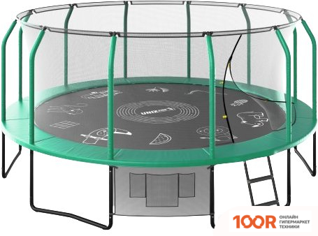 Батут Unix Line SUPREME GAME 16FT (ЗЕЛЕНЫЙ) (331878)