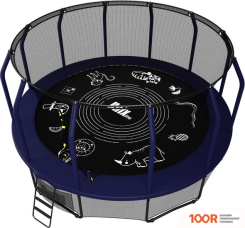 Батут Unix Line SUPREME GAME 14FT (СИНИЙ, БАСКЕТБОЛЬНЫЙ ЩИТ) (331877)