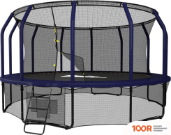 Батут Unix Line SUPREME GAME 14FT (СИНИЙ, БАСКЕТБОЛЬНЫЙ ЩИТ) (331877)