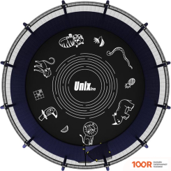 Батут Unix Line SUPREME GAME 14FT (СИНИЙ, БАСКЕТБОЛЬНЫЙ ЩИТ) (331877)