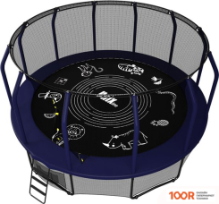 Батут Unix Line SUPREME GAME 12FT (СИНИЙ, БАСКЕТБОЛЬНЫЙ ЩИТ) (331875)