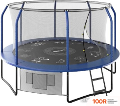 Батут Unix Line SUPREME GAME 12FT (СИНИЙ, БАСКЕТБОЛЬНЫЙ ЩИТ) (331875)