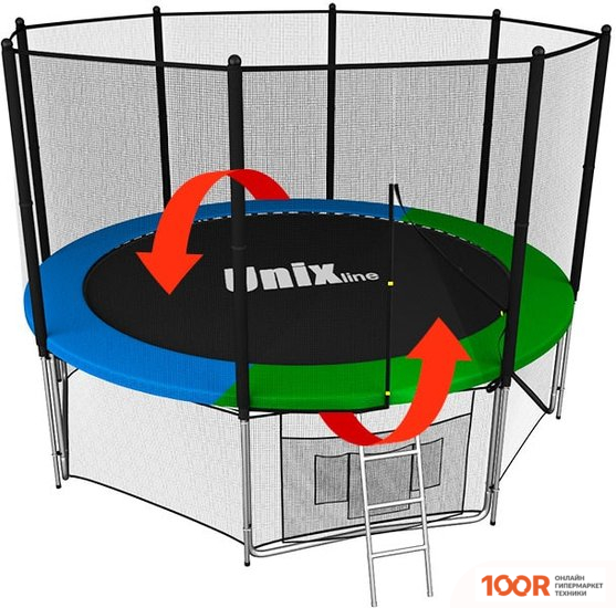 Батут Unix Line CLASSIC 6FT OUTSIDE (СИНИЙ/ЗЕЛЕНЫЙ) (331836)