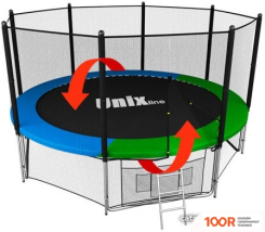 Батут Unix Line CLASSIC 14FT OUTSIDE (СИНИЙ/ЗЕЛЕНЫЙ) (331834)