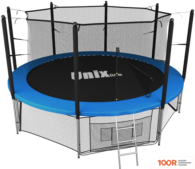 Батут Unix Line CLASSIC 14FT INSIDE (СИНИЙ/ЗЕЛЕНЫЙ) (331833)