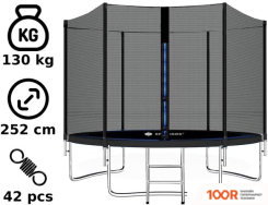 Батут Springos 8FT 252 СМ (С ВНЕШНЕЙ СЕТКОЙ И ЛЕСТНИЦЕЙ) (331784)
