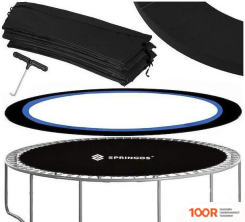 Батут Springos 8FT 252 СМ (С ВНЕШНЕЙ СЕТКОЙ И ЛЕСТНИЦЕЙ) (331784)