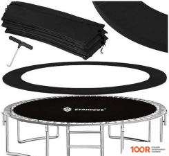 Батут Springos 12FT 374 СМ (С ВНУТРЕННЕЙ СЕТКОЙ И ЛЕСТНИЦЕЙ) (331783)