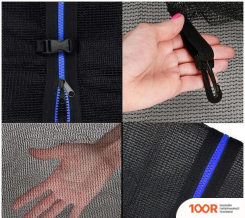 Батут Springos 12FT 374 СМ (С ВНЕШНЕЙ СЕТКОЙ И ЛЕСТНИЦЕЙ) (331782)