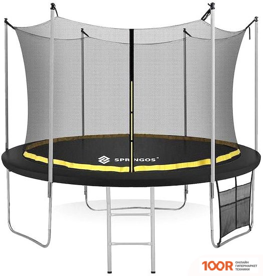Батут Springos 10FT 312 СМ (С ВНУТРЕННЕЙ СЕТКОЙ И ЛЕСТНИЦЕЙ) (331781)