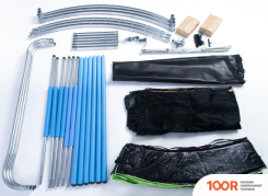 Батут Skyjump PRO 252 СМ - 8FT (С ВНЕШНЕЙ СЕТКОЙ И ЛЕСТНИЦЕЙ) (331773)