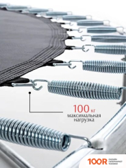 Батут Sato LOUNGE 8/244 СМ (СИНИЙ, С СЕТКОЙ И ЛЕСТНИЦЕЙ) (331772)