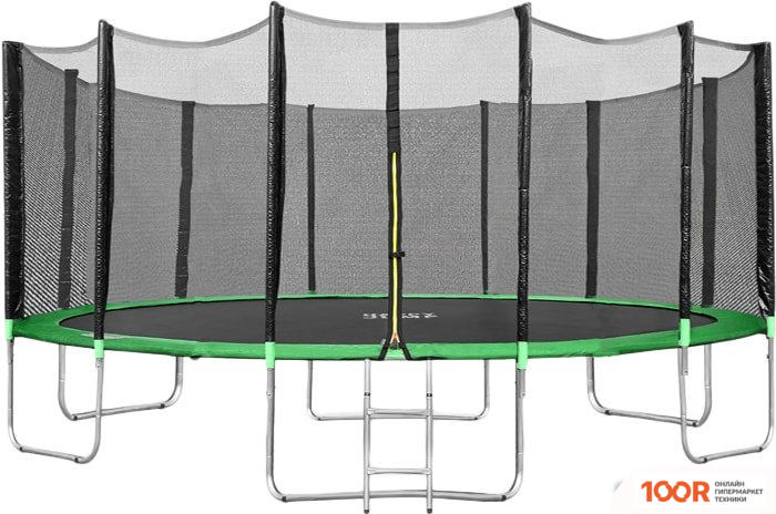 Батут Happy Jump 16FT PRO 490 СМ С ВНЕШНЕЙ СЕТКОЙ И ЛЕСТНИЦЕЙ (331730)