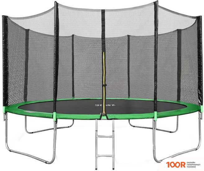 Батут Happy Jump 14FT PRO 435 СМ С ВНЕШНЕЙ СЕТКОЙ И ЛЕСТНИЦЕЙ (331728)