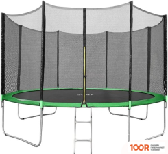 Батут Happy Jump 13FT PRO 404 СМ С ВНЕШНЕЙ СЕТКОЙ И ЛЕСТНИЦЕЙ (331727)