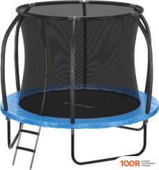 Батут GetActive JUMP PRO 8FT С ЛЕСТНИЦЕЙ И ВНУТРЕННЕЙ СЕТКОЙ (СИНИЙ) (331721)