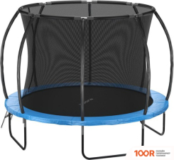 Батут GetActive JUMP PRO 12FT С ЛЕСТНИЦЕЙ И ВНУТРЕННЕЙ СЕТКОЙ (СИНИЙ) (331719)