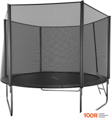 Батут GetActive JUMP 8FT - 252 СМ С ЛЕСТНИЦЕЙ, ВНЕШНЕЙ СЕТКОЙ (ЧЕРНЫЙ) (331714)