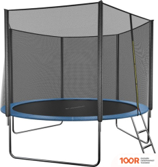 Батут GetActive JUMP 8FT - 252 СМ С ЛЕСТНИЦЕЙ, ВНЕШНЕЙ СЕТКОЙ (СИНИЙ) (331713)