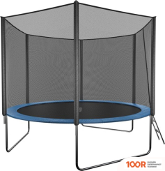 Батут GetActive JUMP 8FT - 252 СМ С ЛЕСТНИЦЕЙ, ВНЕШНЕЙ СЕТКОЙ (СИНИЙ) (331713)