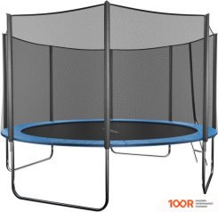 Батут GetActive JUMP 12FT - 374 СМ С ЛЕСТНИЦЕЙ, ВНЕШНЕЙ СЕТКОЙ (СИНИЙ) (331702)