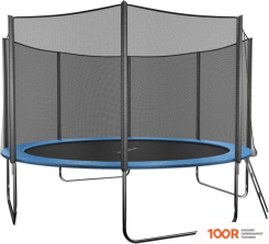 Батут GetActive JUMP 12FT - 374 СМ С ЛЕСТНИЦЕЙ, ВНЕШНЕЙ СЕТКОЙ (СИНИЙ) (331702)