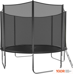 Батут GetActive JUMP 10FT - 312 СМ СКЛАДНОЙ, ЛЕСТНИЦА, СЕТКА (ЧЕРНЫЙ) (331701)