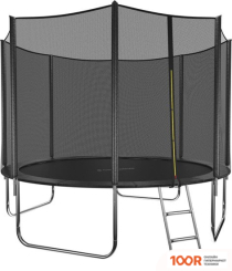 Батут GetActive JUMP 10FT - 312 СМ СКЛАДНОЙ, ЛЕСТНИЦА, СЕТКА (ЧЕРНЫЙ) (331701)
