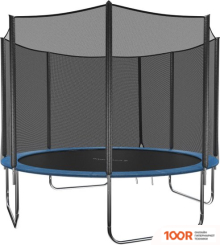 Батут GetActive JUMP 10FT - 312 СМ СКЛАДНОЙ, ЛЕСТНИЦА, СЕТКА (СИНИЙ) (331700)