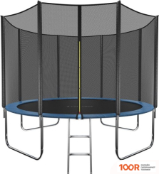Батут GetActive JUMP 10FT - 312 СМ СКЛАДНОЙ, ЛЕСТНИЦА, СЕТКА (СИНИЙ) (331700)